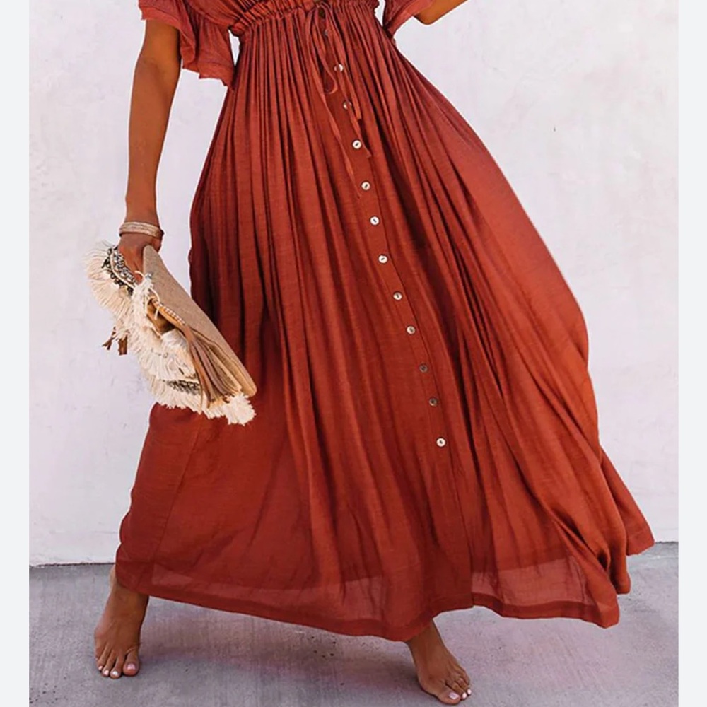 Rust Maxi Dress